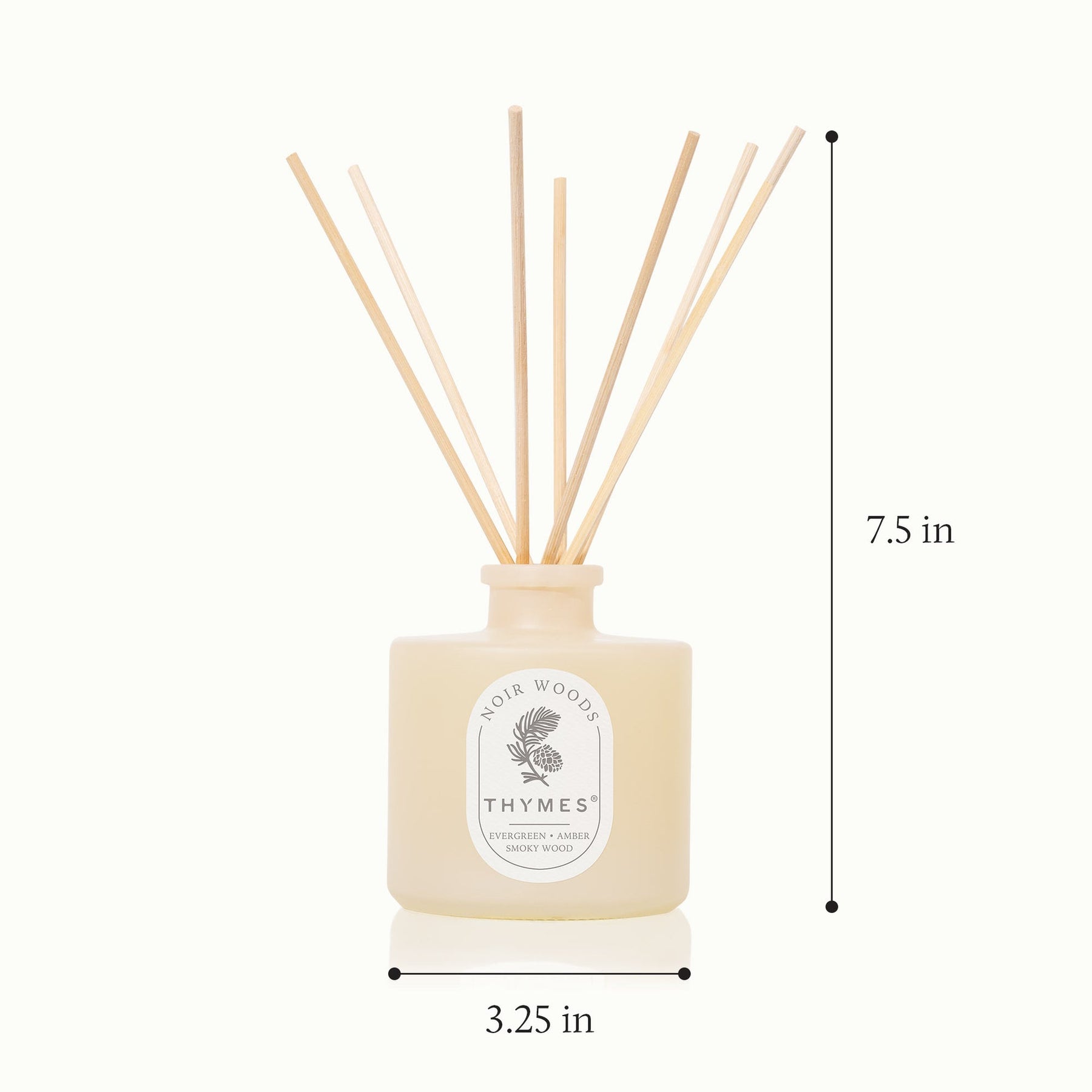 An image of Thymes Noir Woods Petite Diffuser - 4 oz