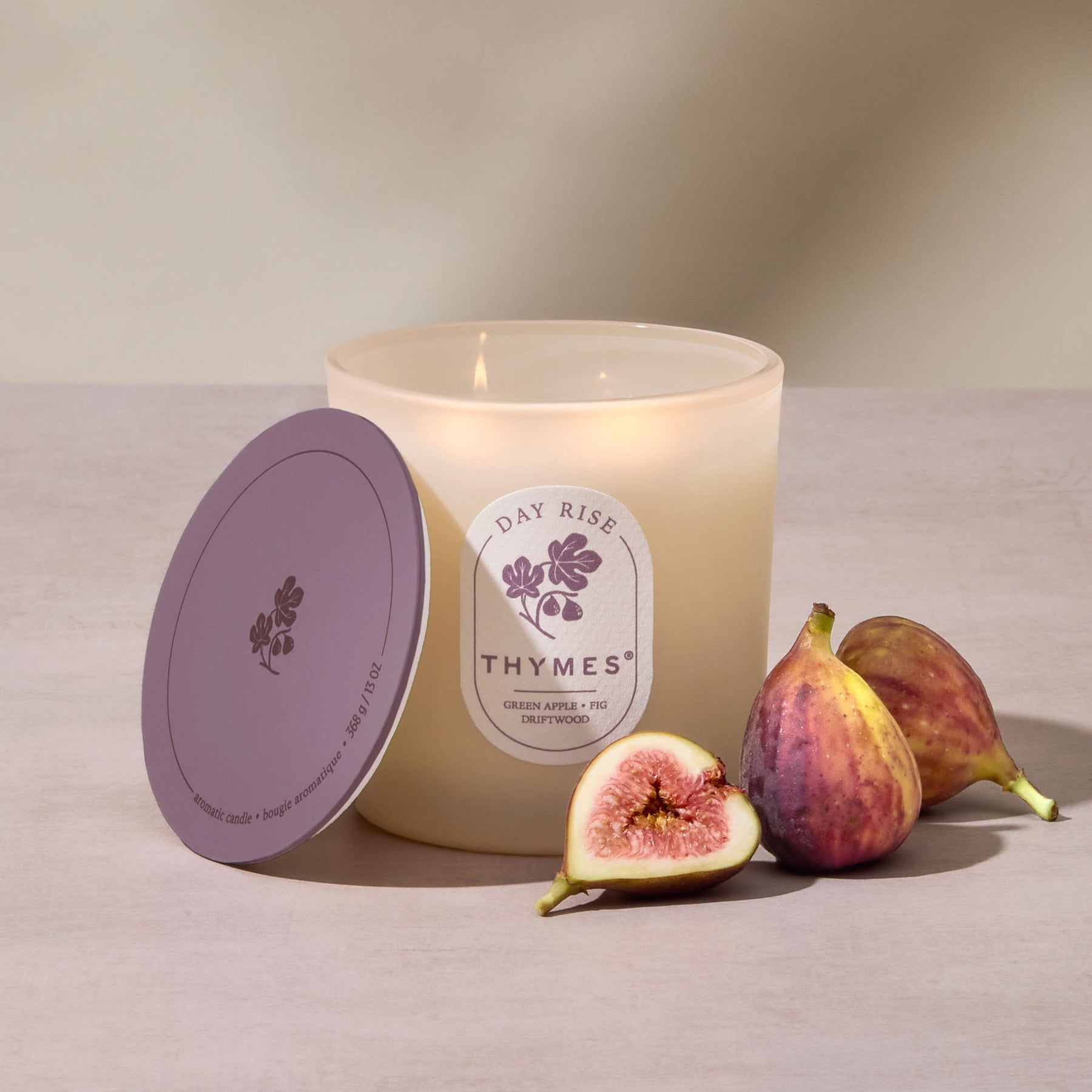 An image of Thymes Day Rise The Hours Edit Candle - 13 oz