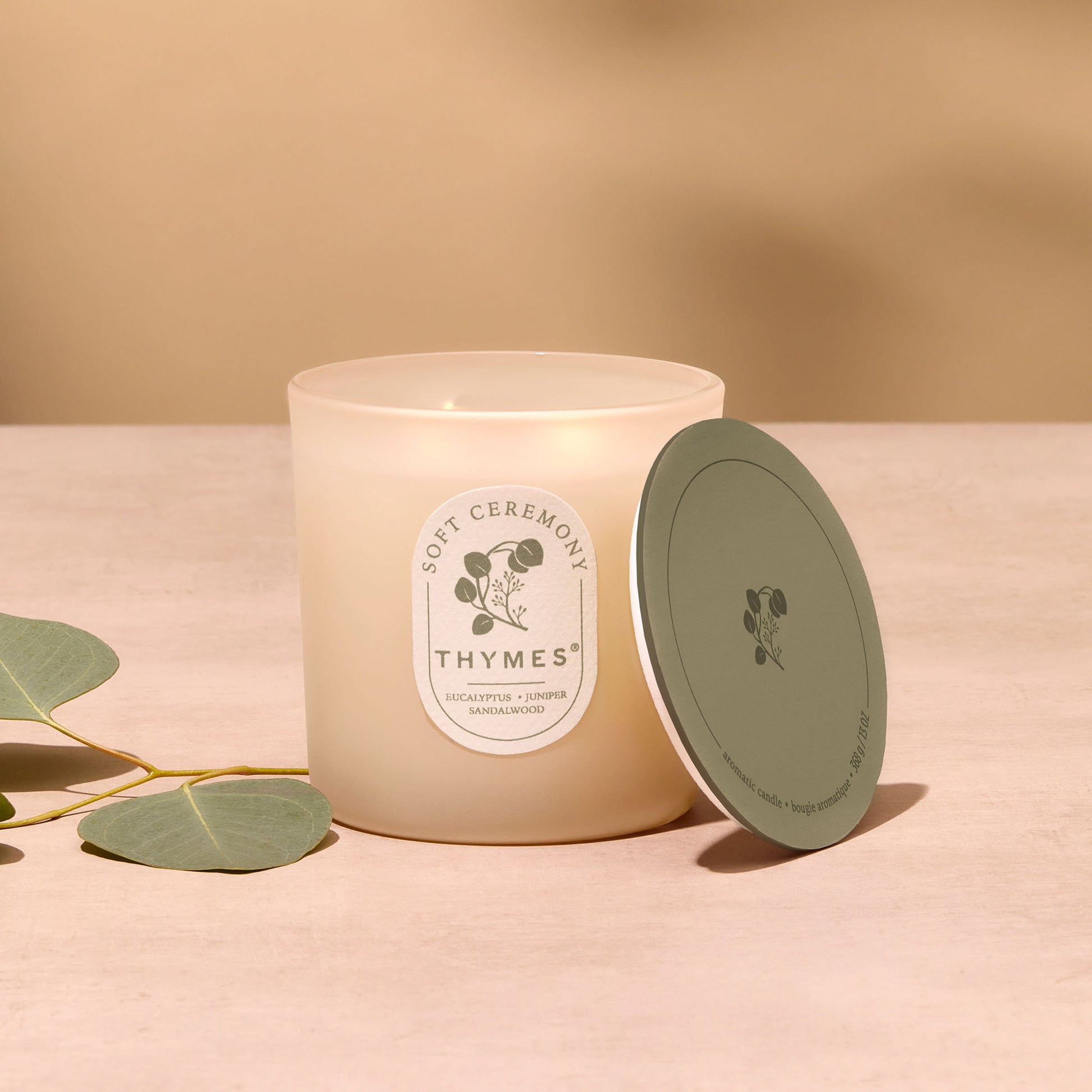 Thymes Soft Ceremony 2 Wick Poured Candle - 13 oz