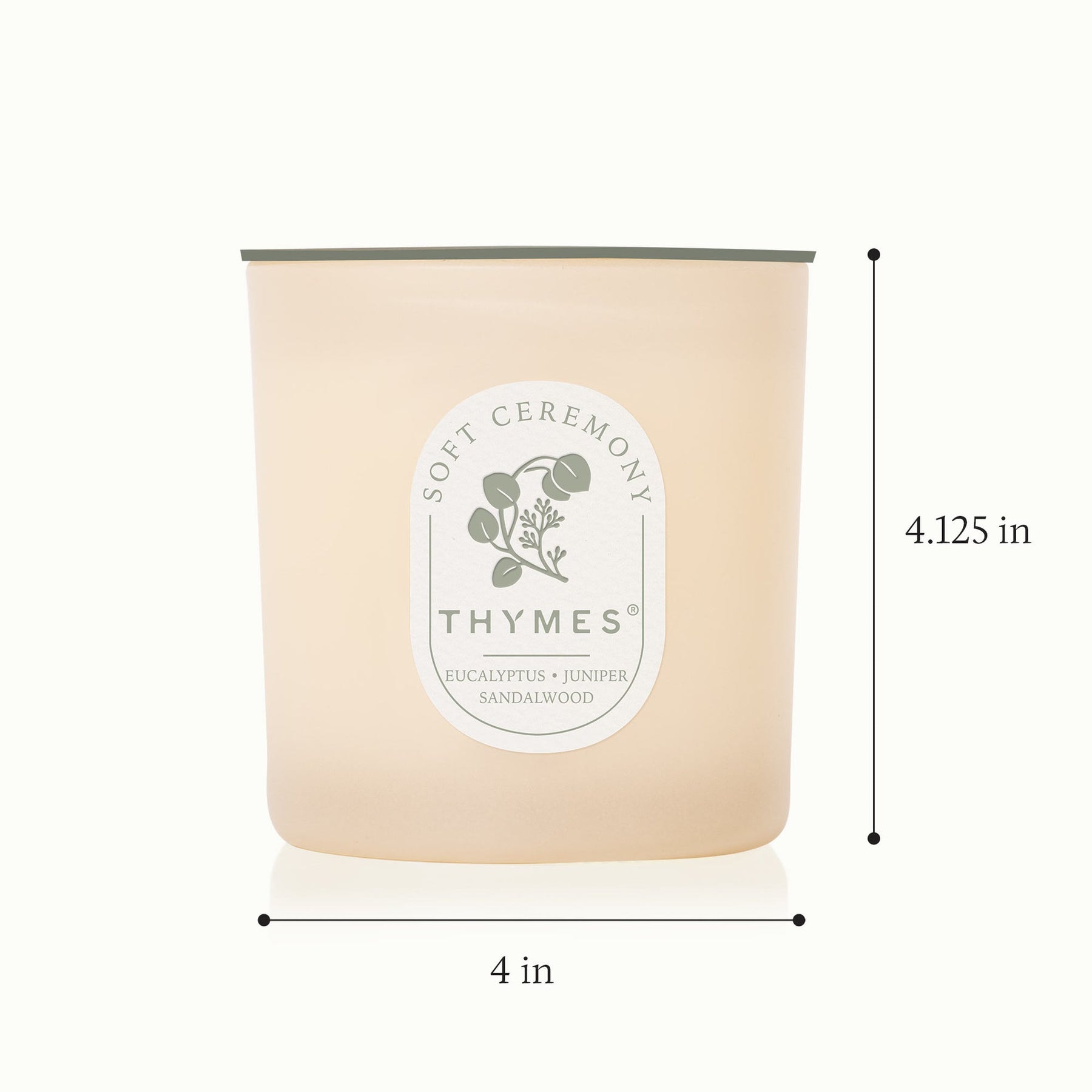 An image of Thymes Soft Ceremony 2 Wick Poured Candle - 13 oz