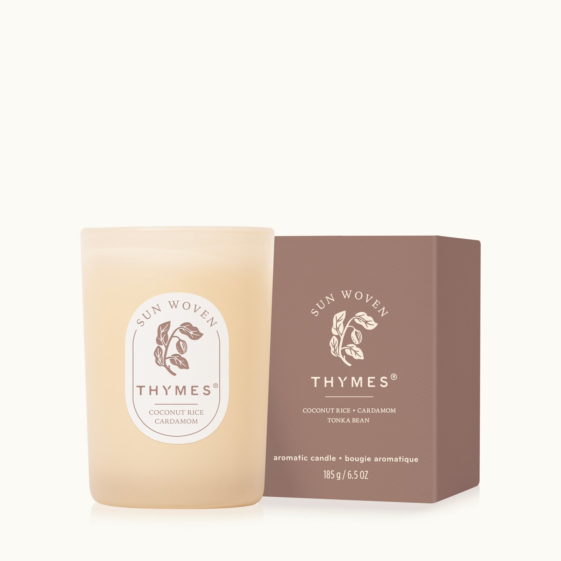 Thymes Sun Woven Poured Candle - 6.5 oz