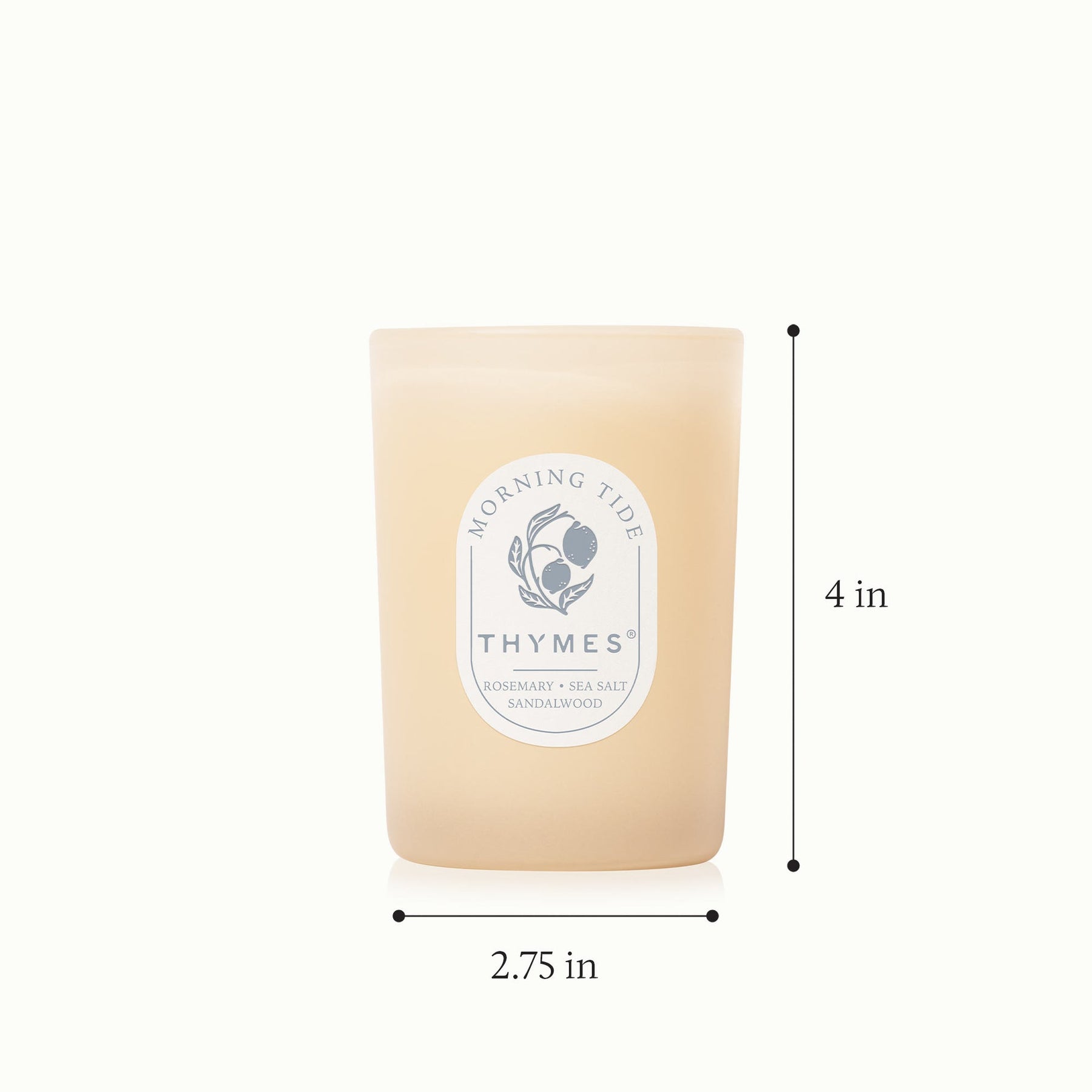 An image of Thymes Morning Tide Poured Candle - 6.5 oz