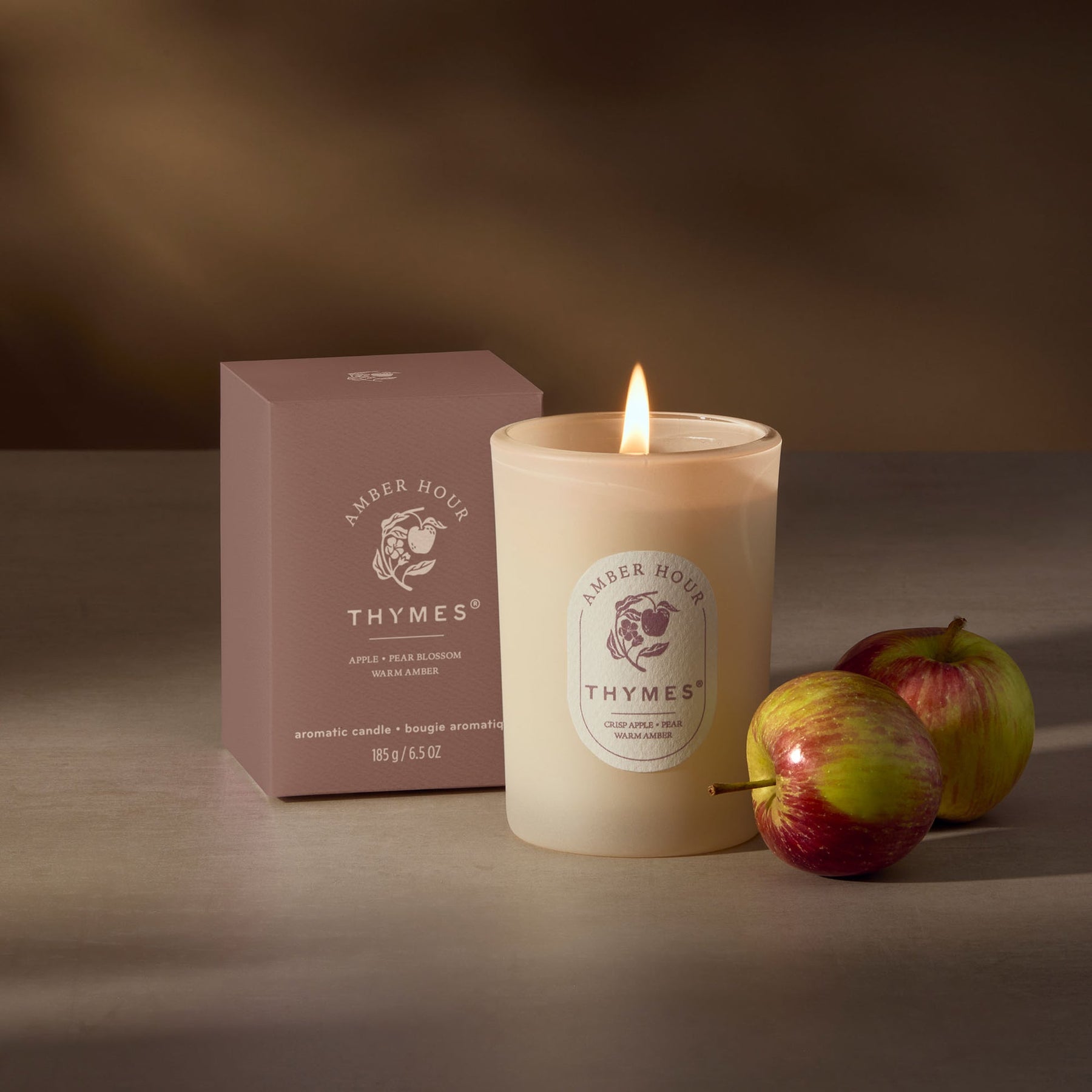An image of Thymes Amber Hour Poured Candle - 6.5 oz