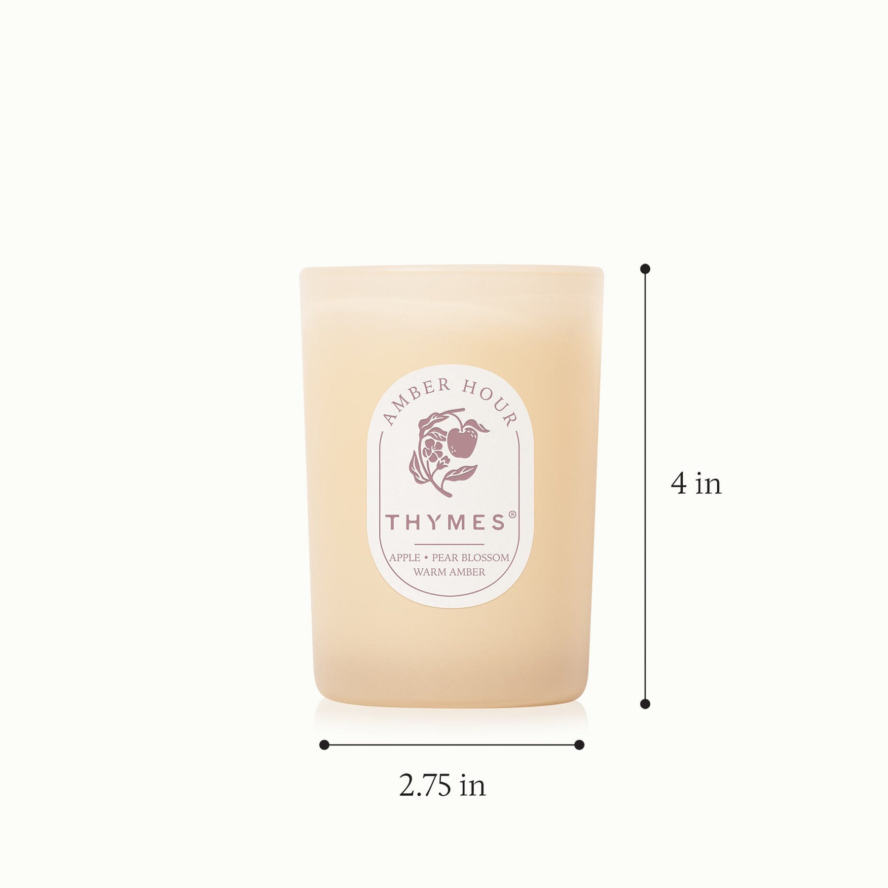 An image of Thymes Amber Hour Poured Candle - 6.5 oz