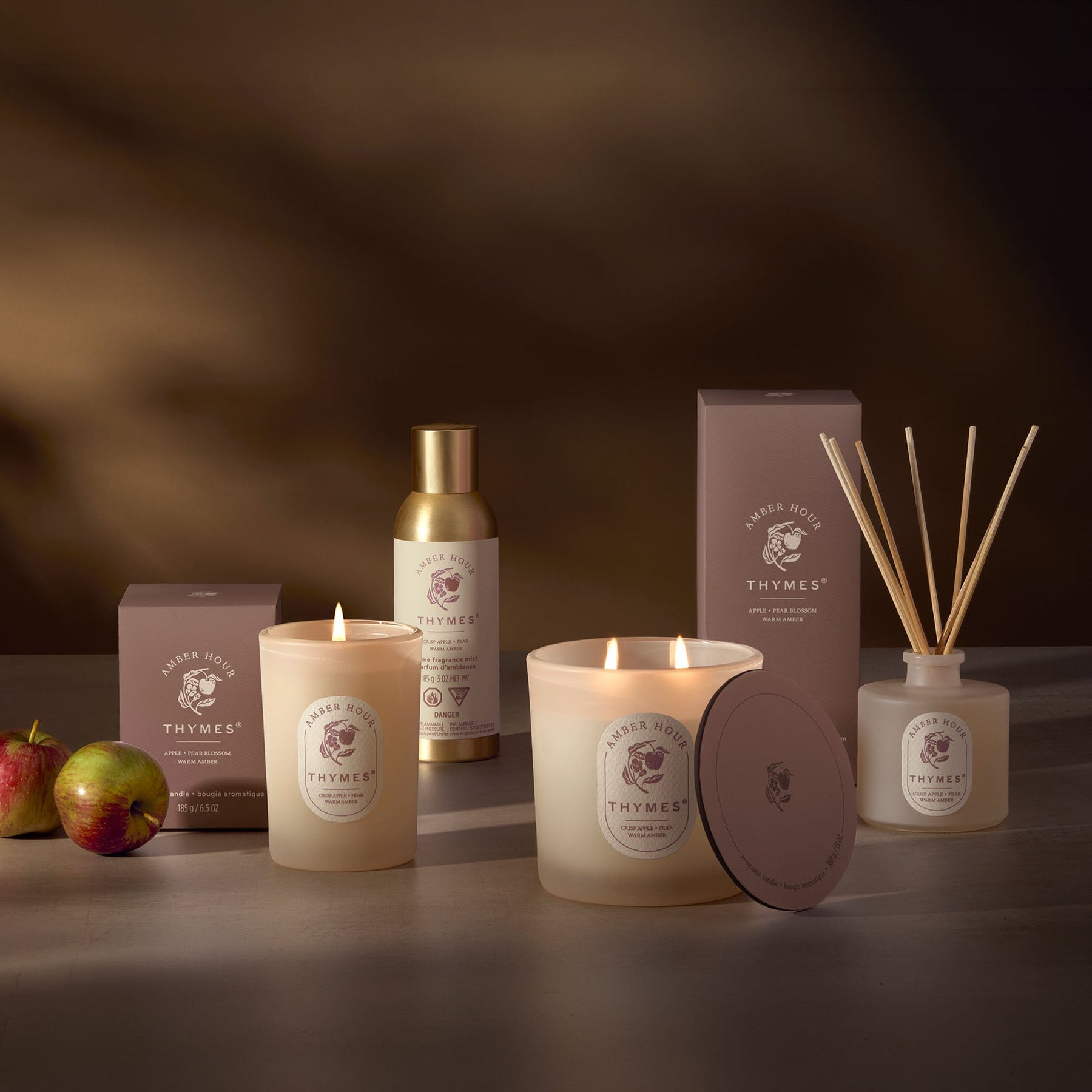 An image of Thymes Amber Hour Petite Diffuser - 4 oz