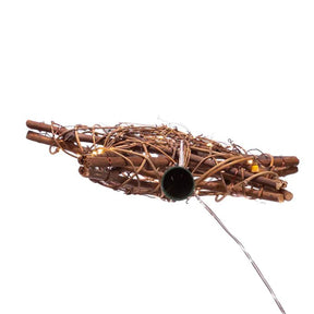 Kurt Adler 20-Light LED Natural Rattan Star Treetop