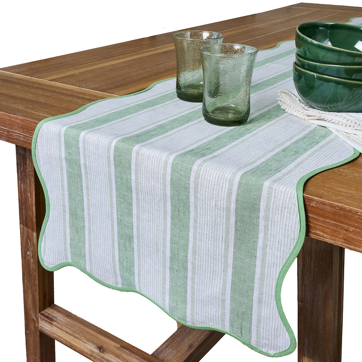 An image of Juliska Cabana Stripe Table Runner