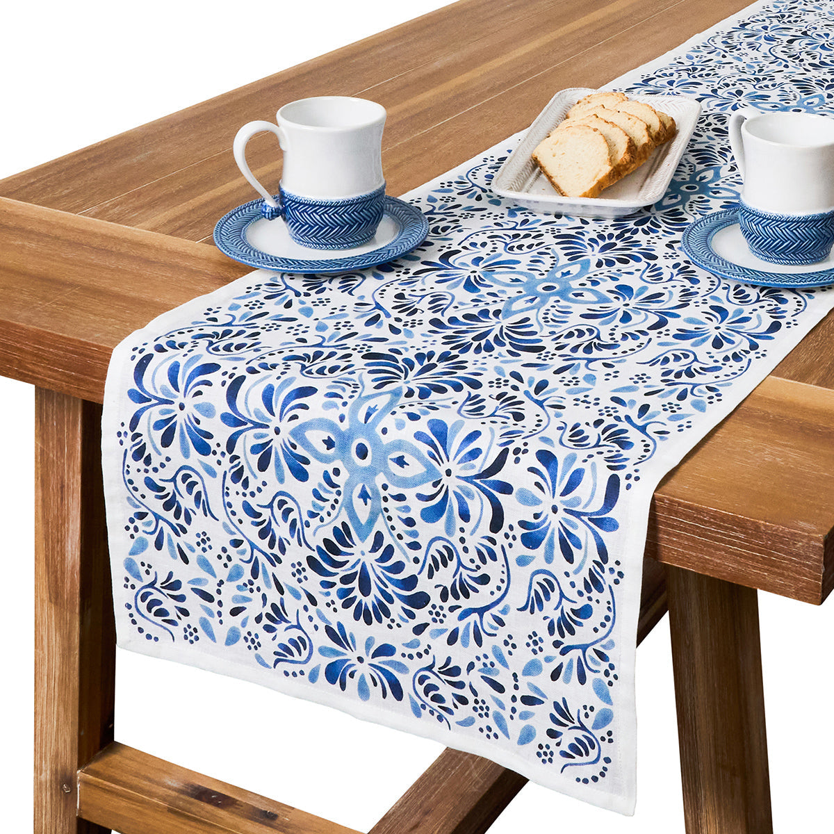 Juliska Iberian 18" x 90" Table Runner - Indigo