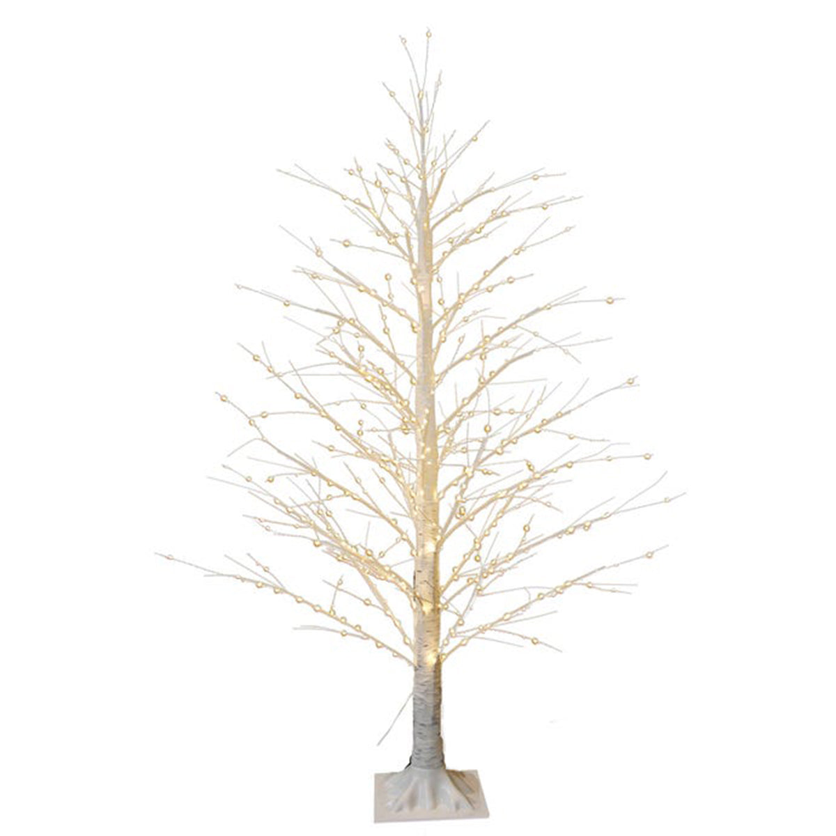 An image of Kurt Adler Pre-Lit LED Warm White Fairy Twinkle White Birch Twig Tree