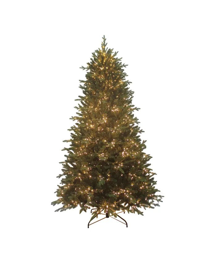 An image of Kurt Adler Pre-Lit Warm White Cluster LED Noble Fir Tree - 7.5ft