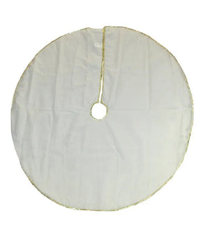 Kurt Adler Gold Tree and Reindeer Applique Tree Skirt