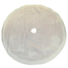 Kurt Adler Red and White Santa Sleigh Embroidered Tree Skirt