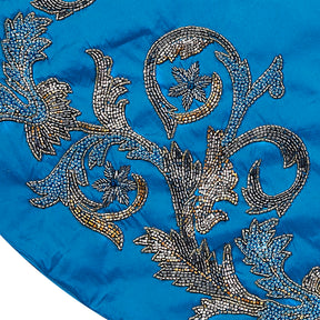 Arcadia Imperial Blue Silk 60" Tree Skirt