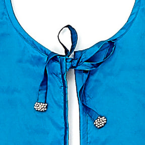 Arcadia Imperial Blue Silk 60" Tree Skirt