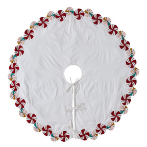 Arcadia Candy Swirl Hand-Beaded Tree Skirt