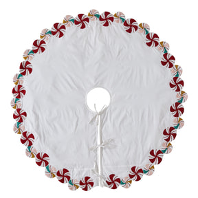 Arcadia Candy Swirl Hand-Beaded Tree Skirt