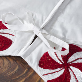 Arcadia Candy Swirl Hand-Beaded Tree Skirt