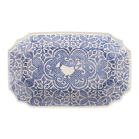 Vietri Uccello Blu Oval Bowl
