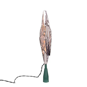 Kurt Adler 20-Light Silver Snowflake Star Treetop