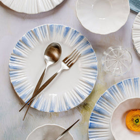 Vietri Bari Blue and White European Dinner Plate