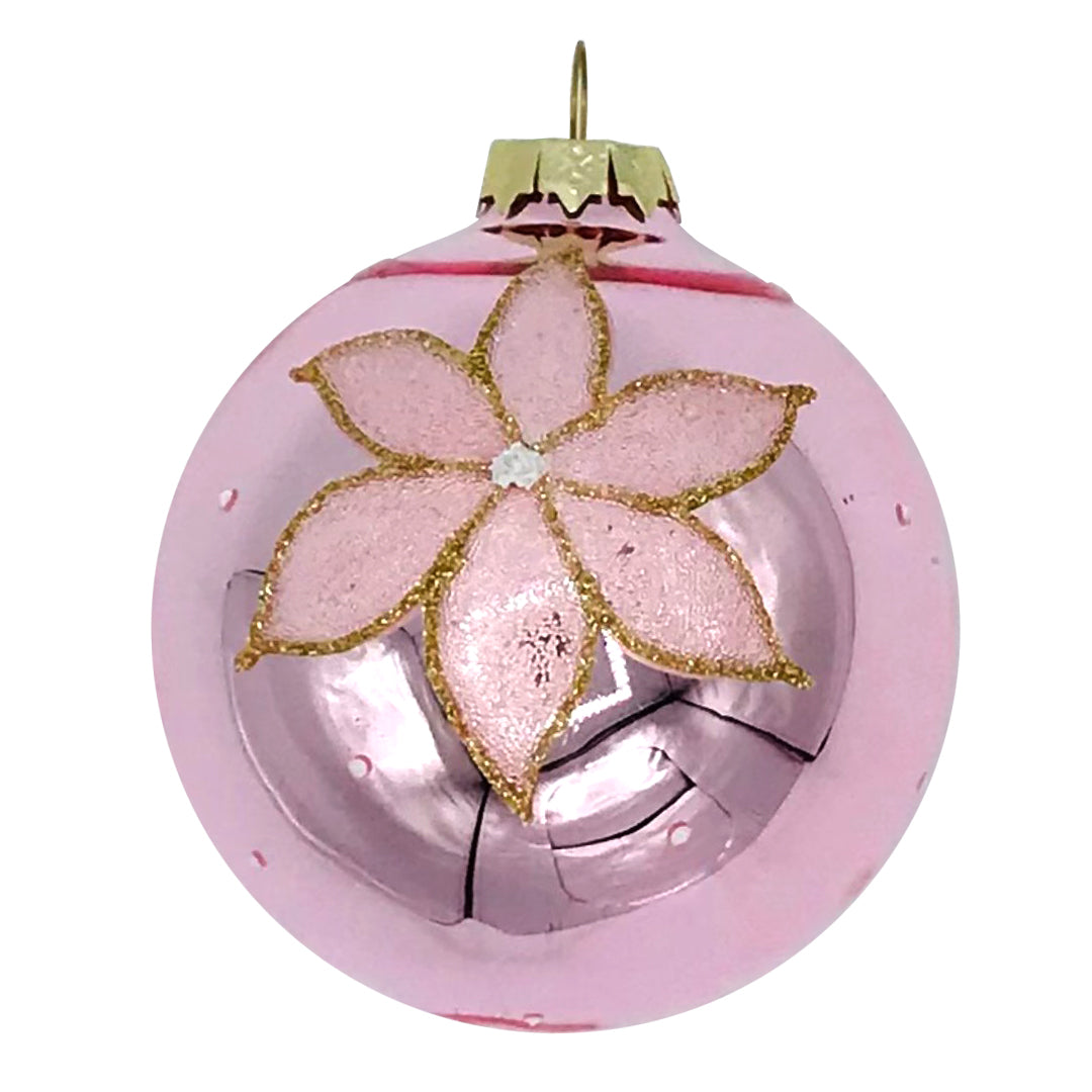 An image of Winter Street Vintage Pink Ball Ornament