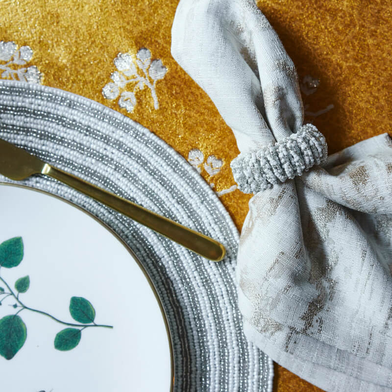 An image of Von Gern Sparkle Napkin Rings Set of 4
