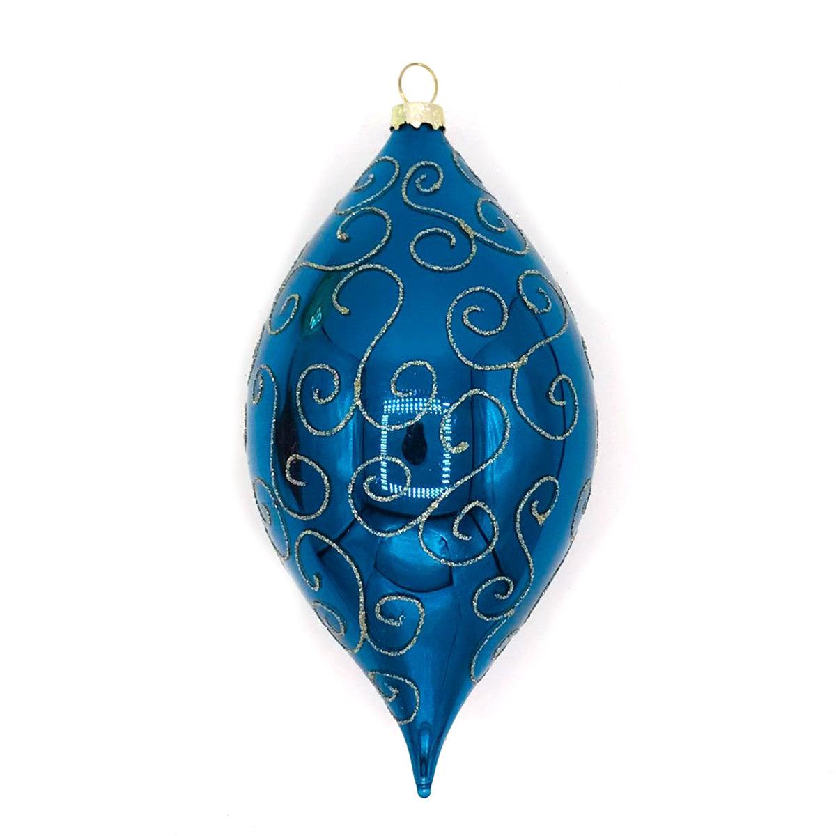 Winter Street Vintage Tear Drop Ornament
