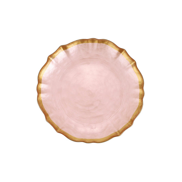 An image of Vietri Baroque Glass Cocktail Plate
