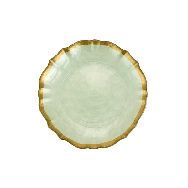 An image of Vietri Baroque Glass Cocktail Plate