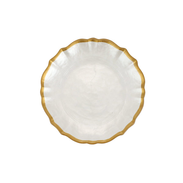An image of Vietri Baroque Glass Cocktail Plate