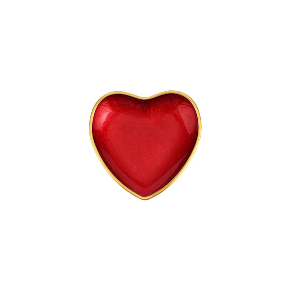 Vietri Baroque Glass Heart Cocktail Plate