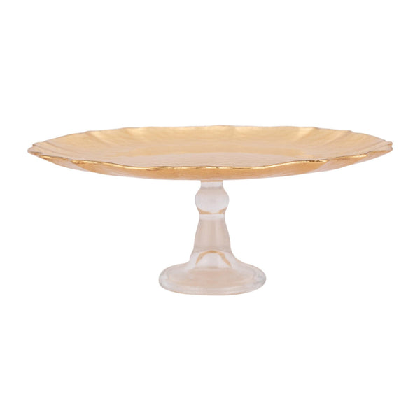 Vietri Baroque Glass Cake Stand