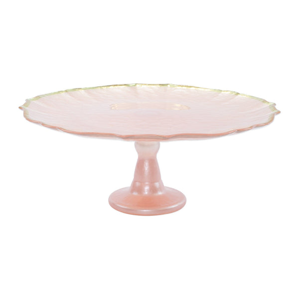An image of Vietri Baroque Glass Cake Stand