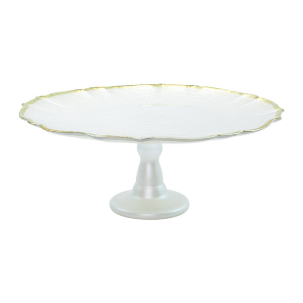 An image of Vietri Baroque Glass Cake Stand