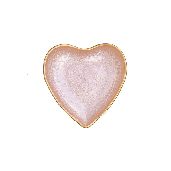 An image of Vietri Baroque Glass  Heart Plate