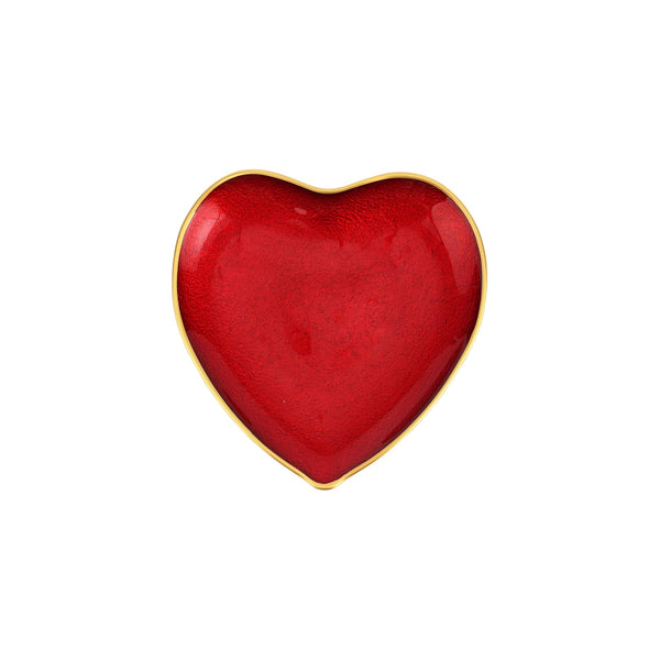 An image of Vietri Baroque Glass  Heart Plate