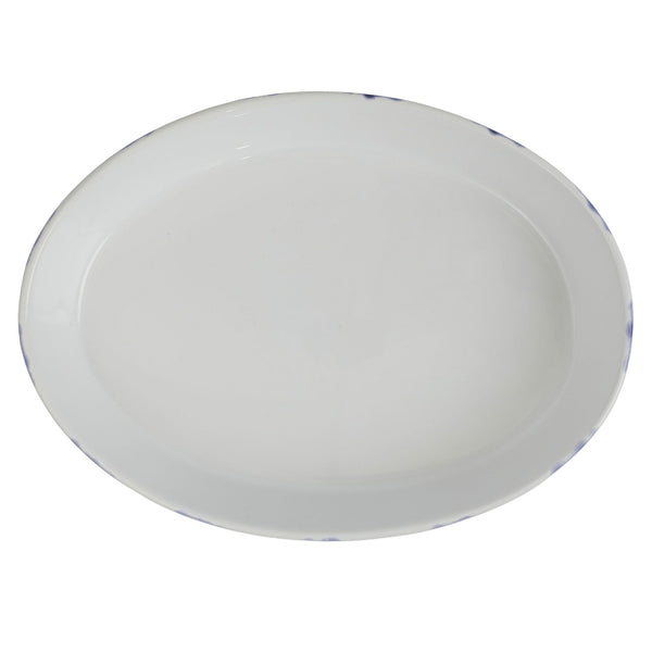 An image of Vietri Santorini Dot Oval Baker
