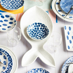 Vietri Santorini Figural Fish Platter