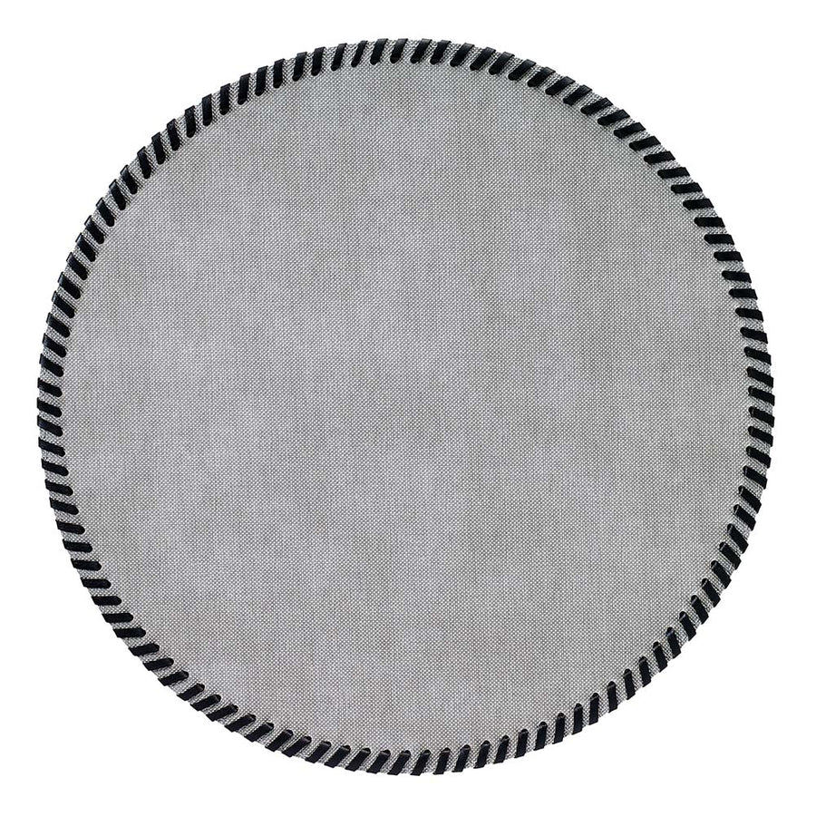 An image of Bodrum Whipstitch Round Set of 4 Placemats