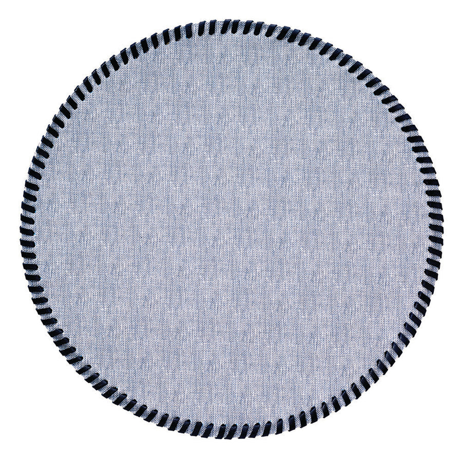 An image of Bodrum Whipstitch Round Set of 4 Placemats