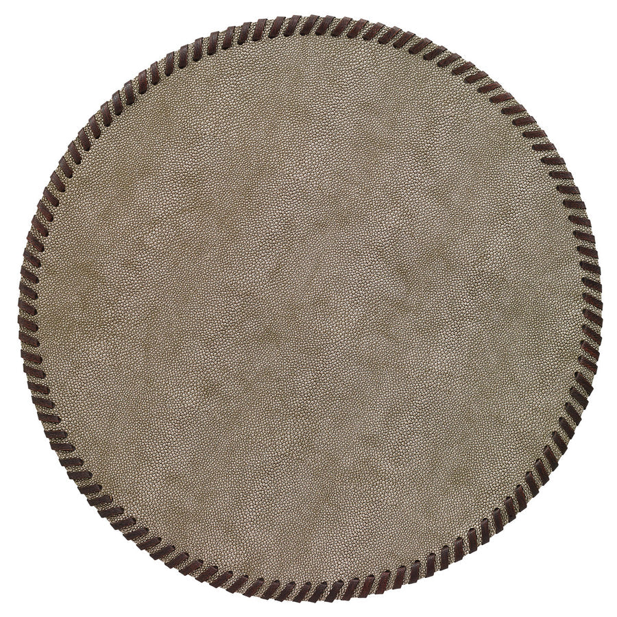 An image of Bodrum Whipstitch Round Set of 4 Placemats