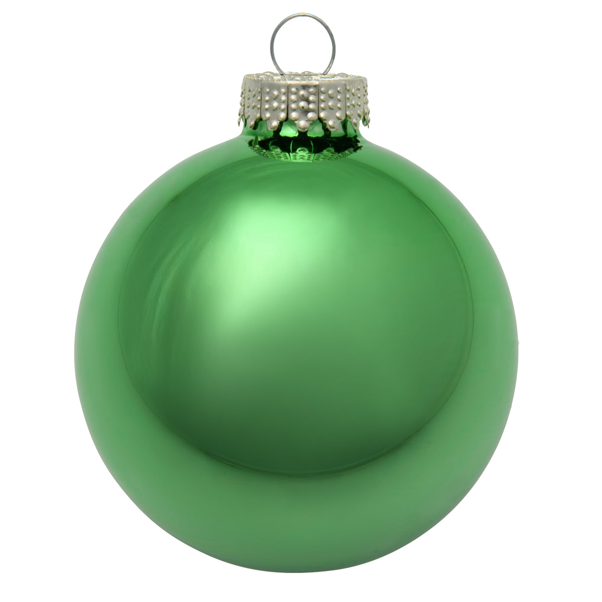 Whitehurst Shiny Glass Ball Ornaments - Box of 6