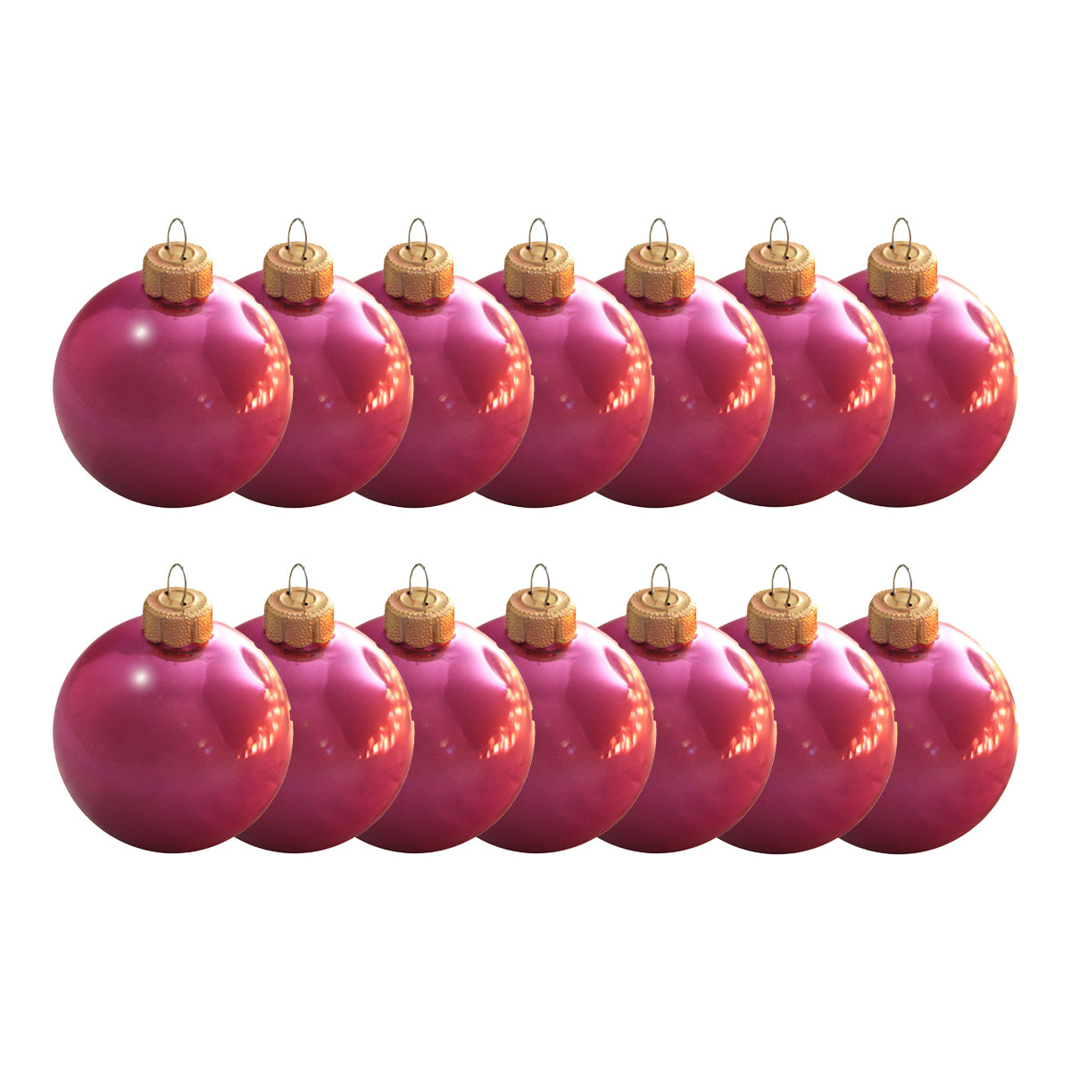 Whitehurst 2 inch Shiny Ornaments (Box of 14)