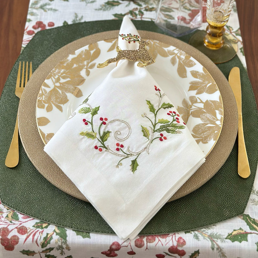 An image of Bodrum Winterberry Set of 4 Napkin