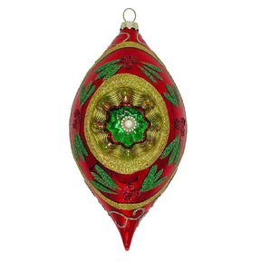 Winter Street Vintage Tear Drop Ornament