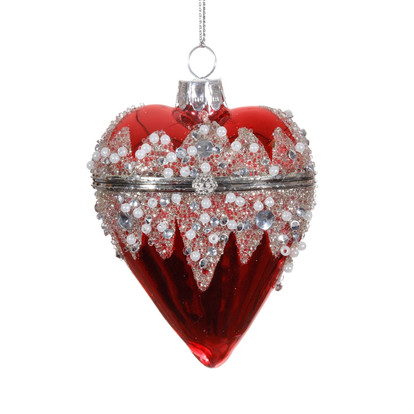 An image of Winward Red Jewelry Box Heart Ornament