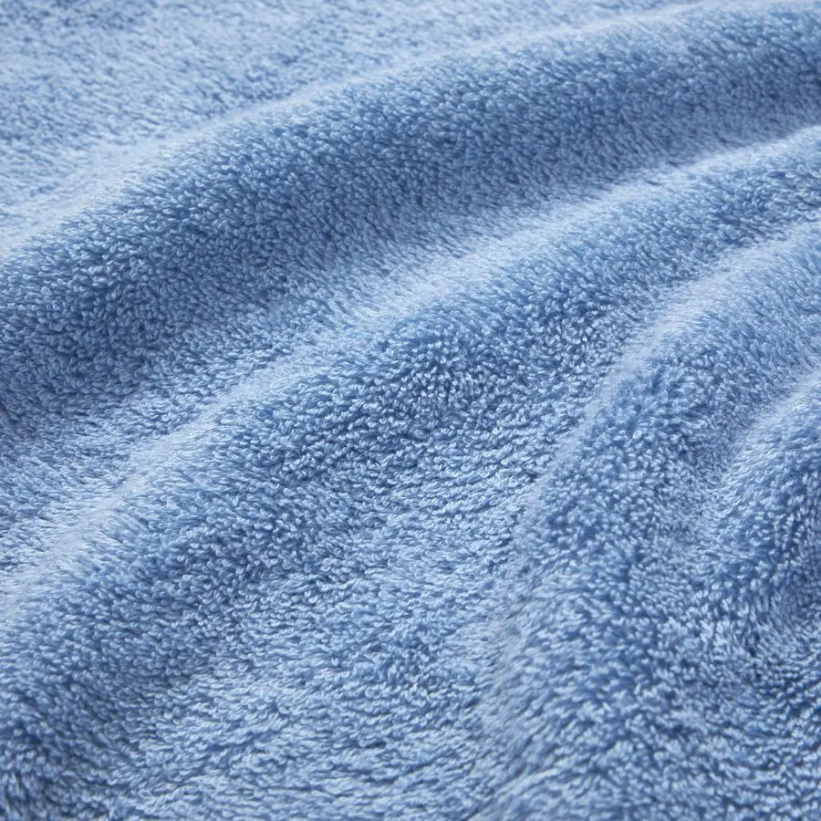 Close up detail of Yves Delorme Towel in Azure