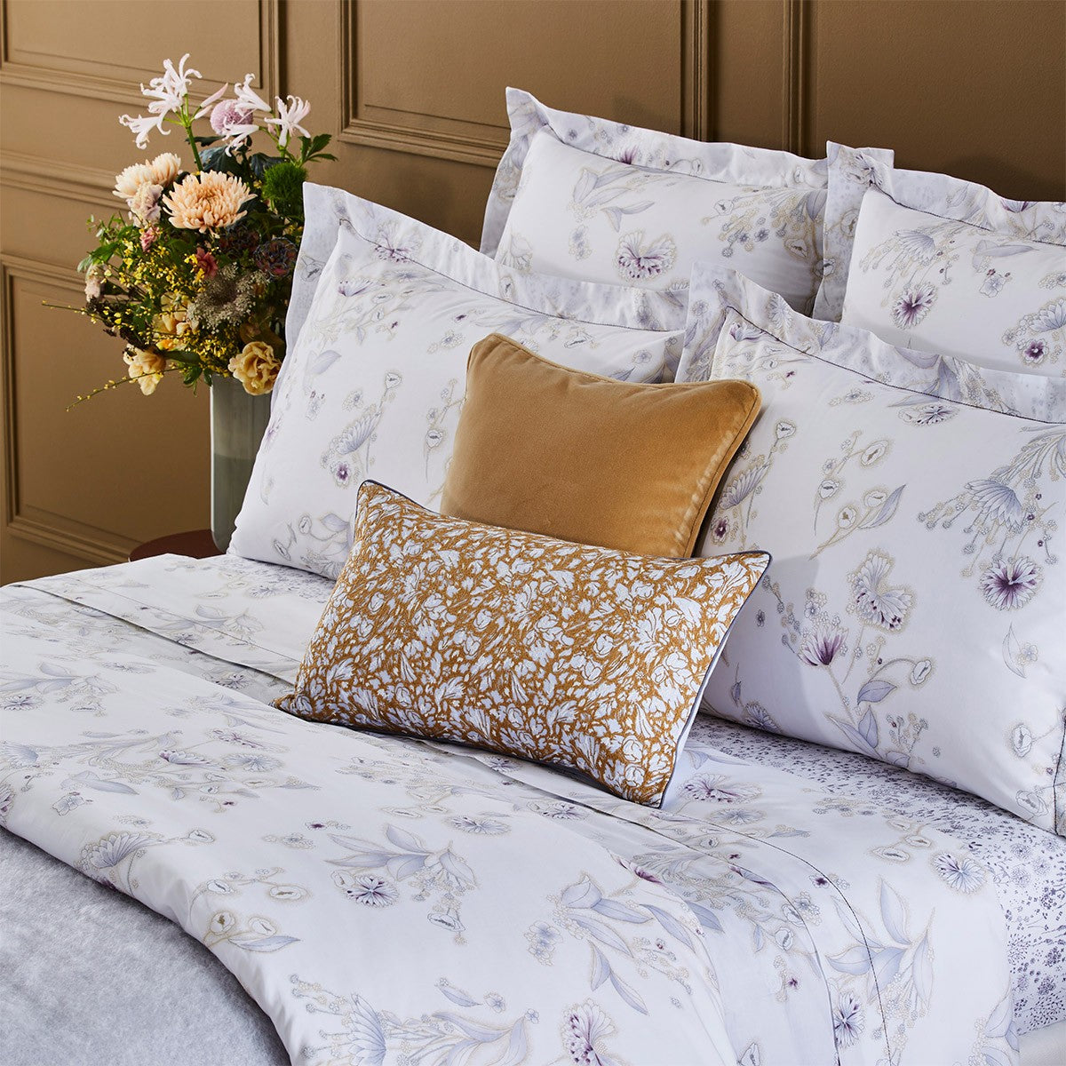 Yves Delorme Givre Flat Sheet