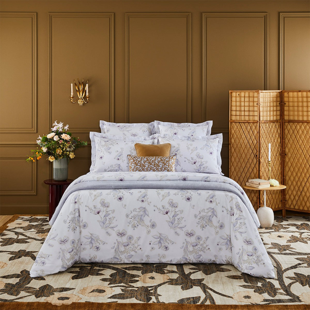 An image of Yves Delorme Givre Quilted Coverlet