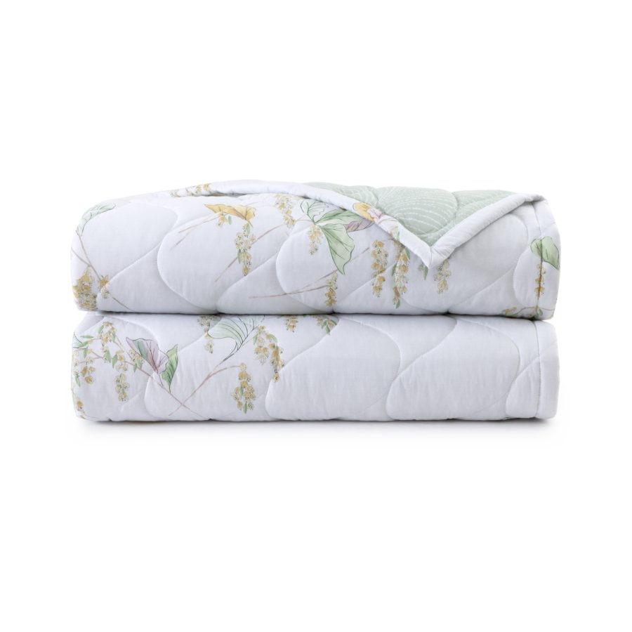An image of Yves Delorme Pollen Quilted Coverlet